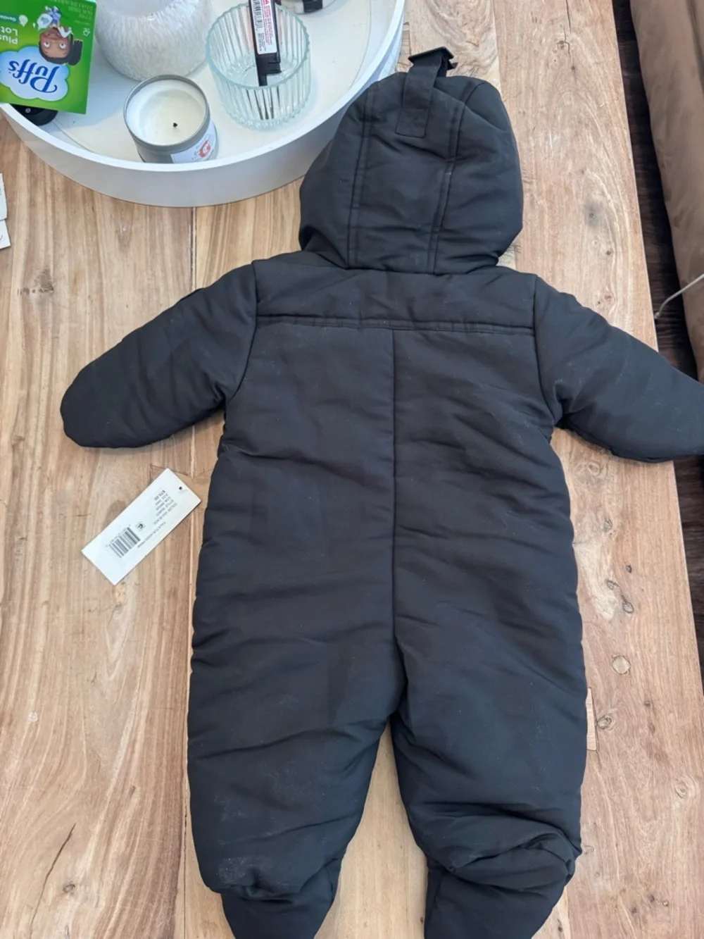 NWT Rothschild Baby Snowsuit Faux Fur Trimmed Hood